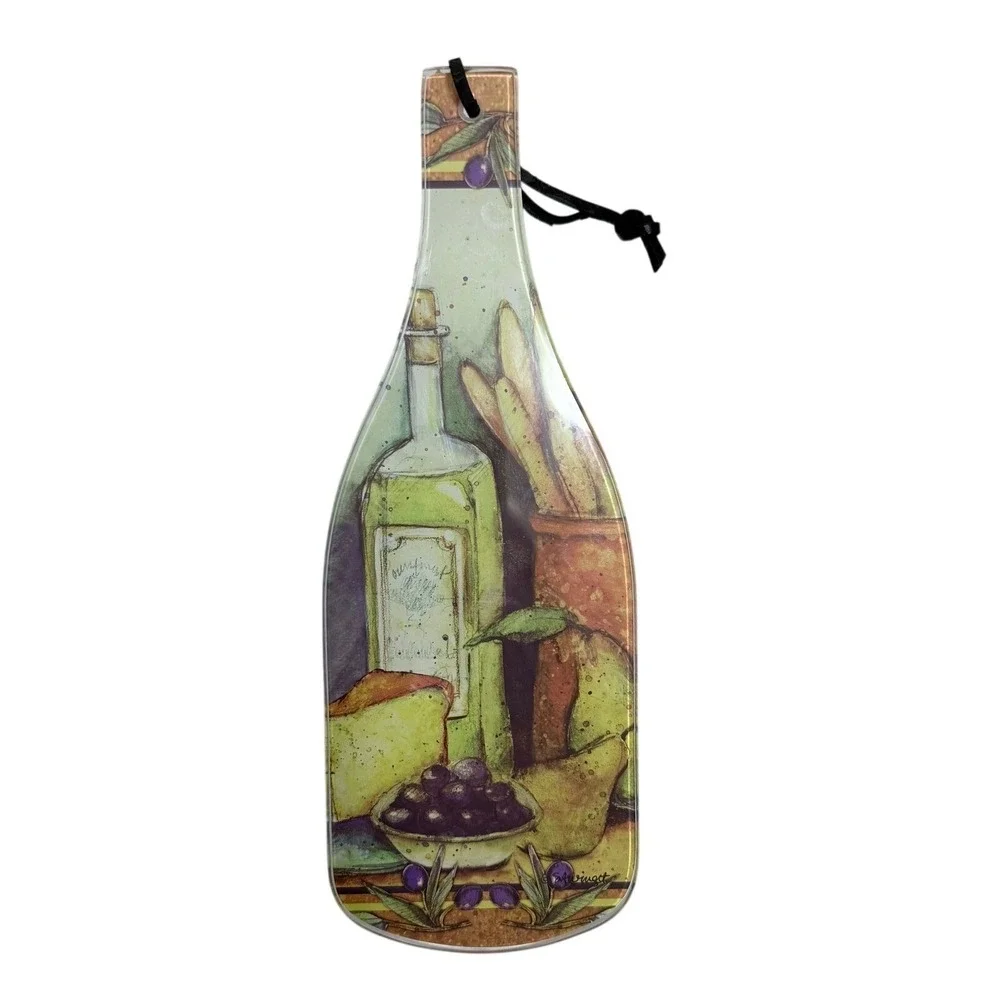 Vintage Glass‎ Cutting Board Tuscan Kitchen Decor Wall Hanging Serving Board 12
